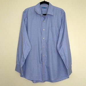 Citterio 1890 Button Down Check Shirt Size 16.5 L